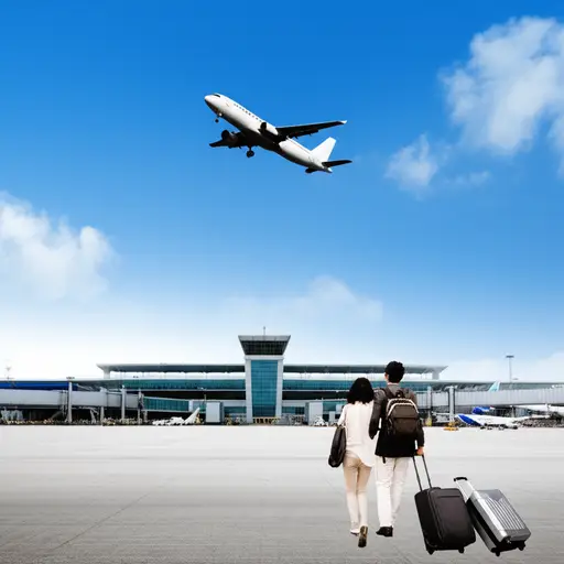 度假时，我经常乘飞机旅行。