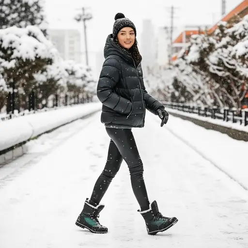 冬天穿紧身裤很暖和。