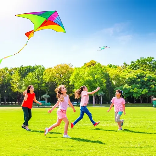 我们今天在公园里玩得很开心。