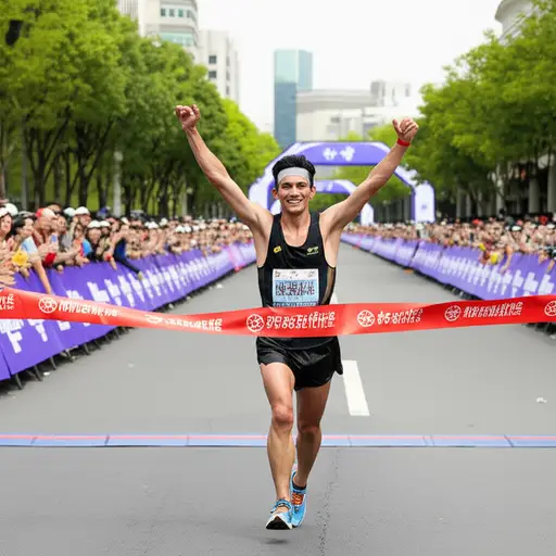 跑完马拉松增强了他的成就感。