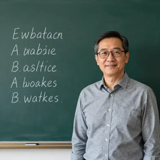 那个男人是我的英语老师。