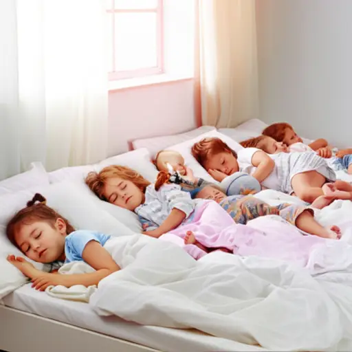 孩子们还在睡觉。