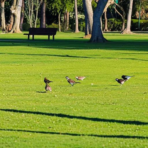 公园里有几只鸟。