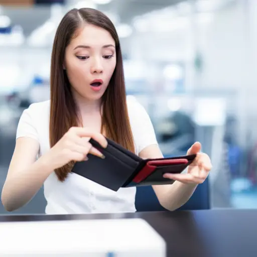 她注意到她的护照已经消失了。