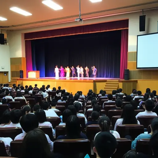 学校戏剧周五晚上举行。