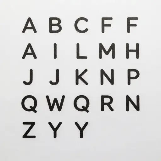 字母表的第一个字母是‘A’。