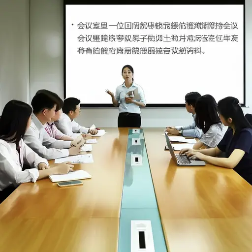 我们的团队领导组织了一次会议来讨论新项目。