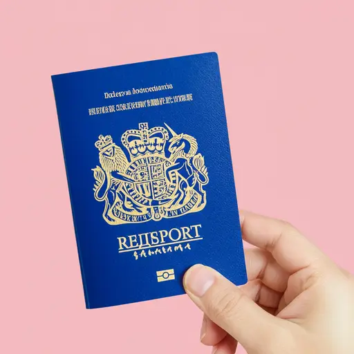 她持有英国护照，因为她是联合王国的公民。