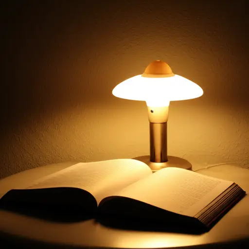 我每天晚上都开着这盏灯看书。