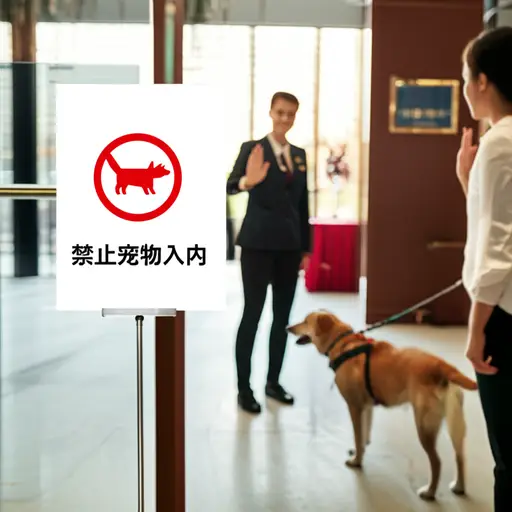 这家酒店不允许宠物进入。