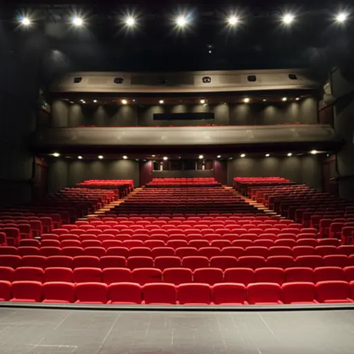 我们在剧院里坐到了前排的座位。