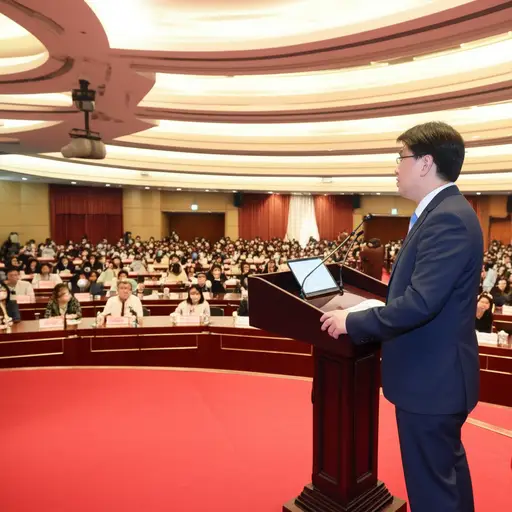 这位年轻的政治家发表了一场强有力的演讲。