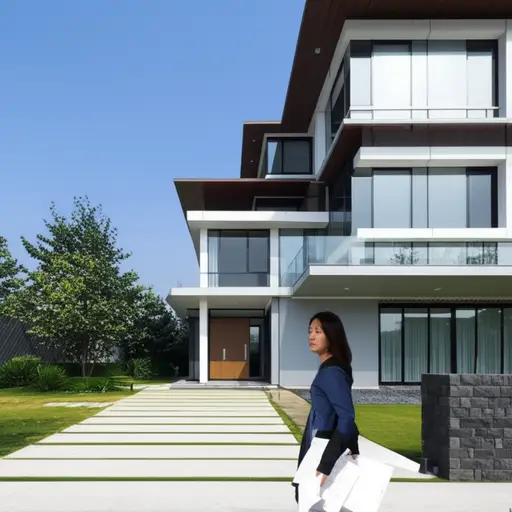 建筑师为房子选择了一个朴素的设计。