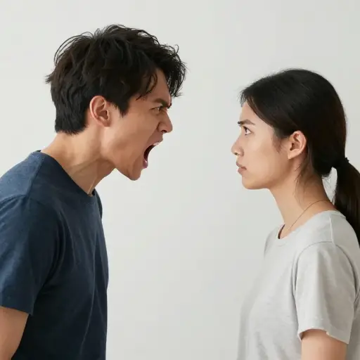 你为什么提高嗓门（生气地大喊）？我能听得很清楚。