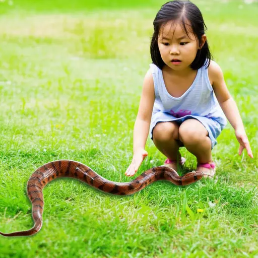 她从小就害怕蛇。