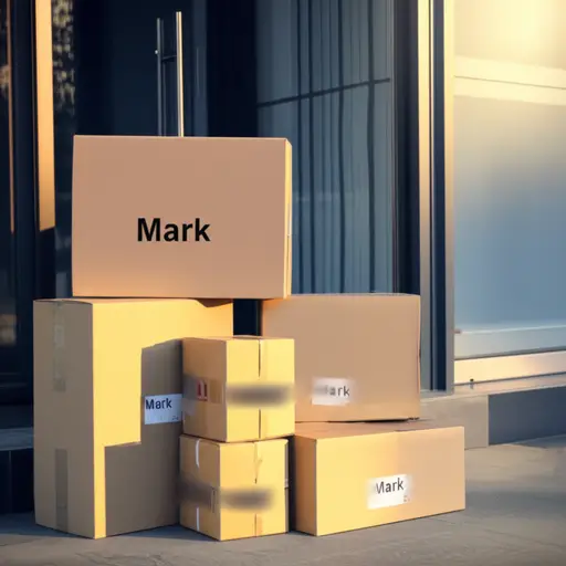 今天早上来了四个包裹，但只有一个是给马克的。