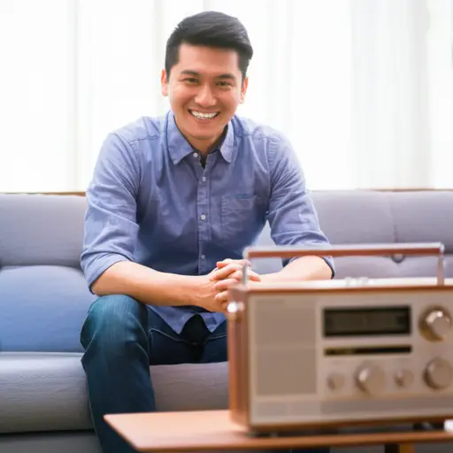 他喜欢看电视和听广播。