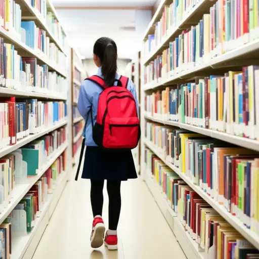 我经常在放学后去图书馆看书。