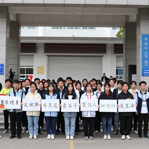 学生们拒绝使用大学食堂导致在主入口举行了一场示威活动。