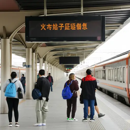 火车晚点了，我们比计划晚到了。