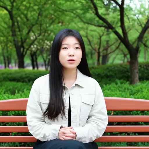 她经常自言自语。