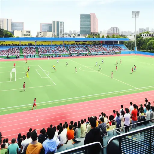 这是一项学校间的比赛，涉及多种运动。