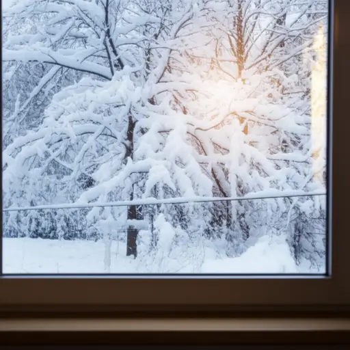 我醒来时，雪已经下了一整夜。