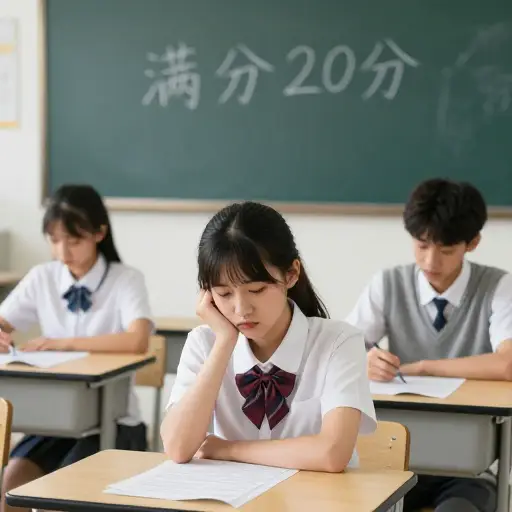 在测试中没有人得到满分20分。