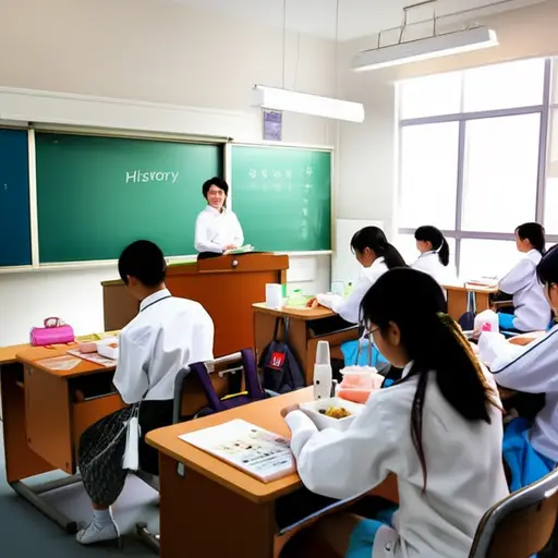 我们的历史课就在午饭后。