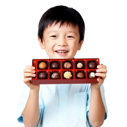 他非常喜欢巧克力。