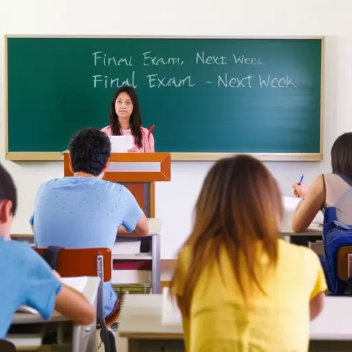 考试将在下周进行。