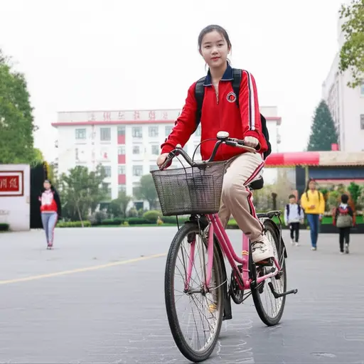 凯西拒绝走路去学校，而是选择骑自行车。