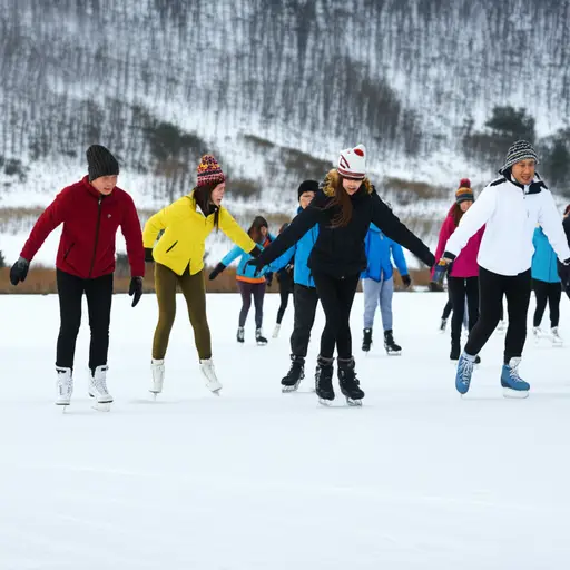 看！他们在冰上滑得多好！
