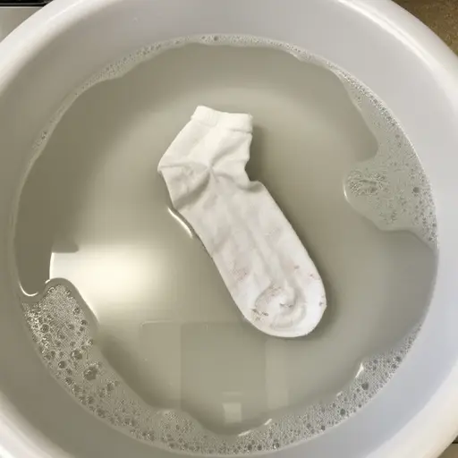 我需要洗这只脏袜子。