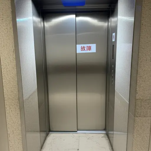 电梯出故障了。