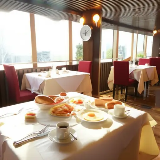 餐厅在7点到9点之间供应早餐。