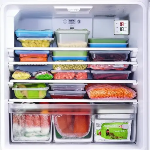 冰箱里的温度是零下十八度。