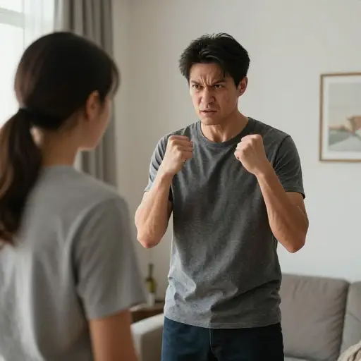 当我要求还钱时，他变得非常凶恶。