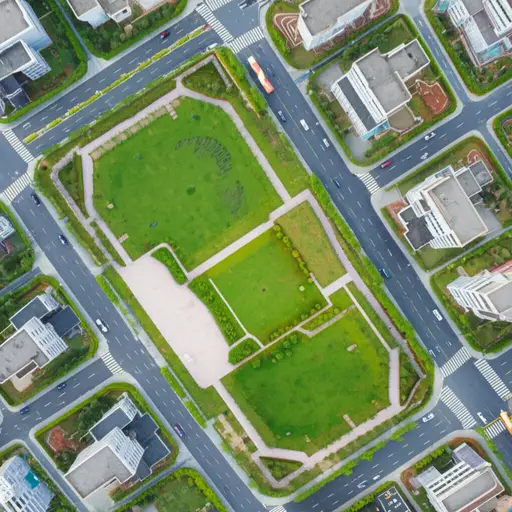 新公园位于县的西南角。