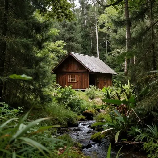 他们租的小屋完全在人迹罕至之处。