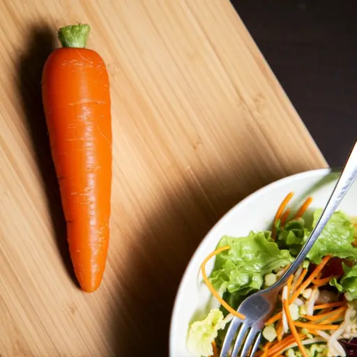 我需要一根胡萝卜来做沙拉。
