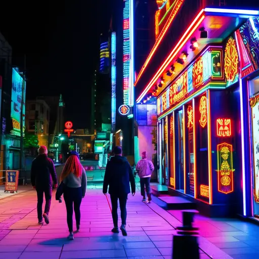 演出结束后，我们去了一个俱乐部。