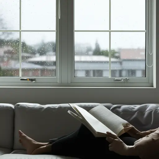 天气不好时，我宁愿待在家里。