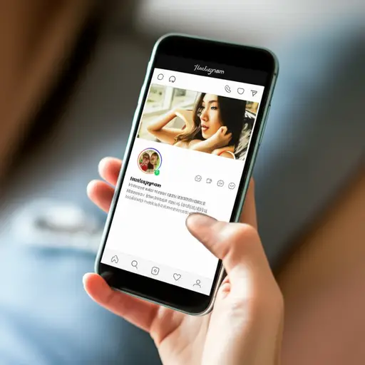 她是我在Instagram上最新的好友。