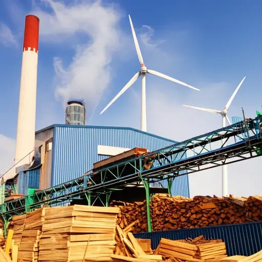 这家工厂将废木材转化为可再生能源。
