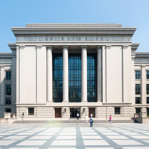 博物馆的正面非常令人印象深刻。