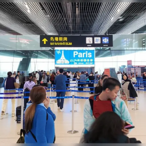 飞往巴黎的航班现在在12号登机口登机。