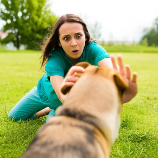 她非常害怕狗。
