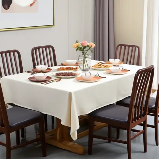 食物在桌上；请自便。