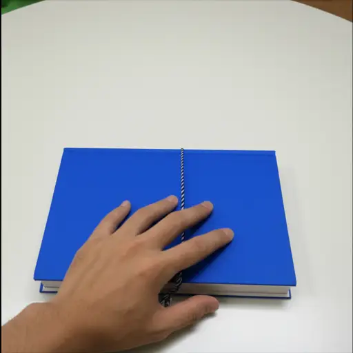 我决定买那本蓝色的书。